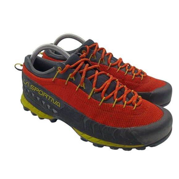 La Sportiva TX3 Approach Shoes Mens Size 8.5 Red Gray Yellow Vibram Hiking Trail - Picture 1 of 13